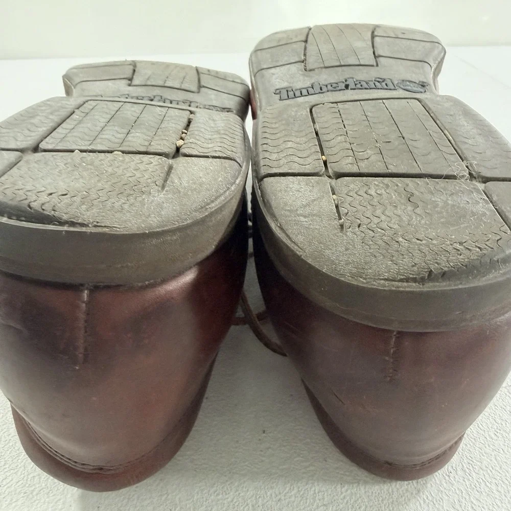 Timberland 3-Eye Lug Brown Leather Boat Shoe Mens Size‎ 13 M